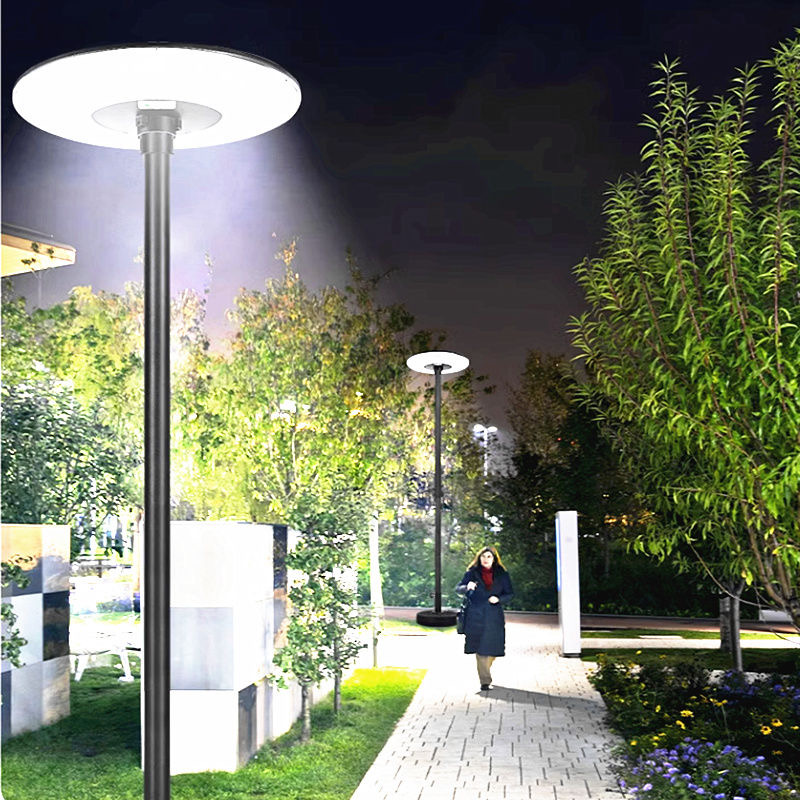 Transparent Solar-powered UFO Street Lights